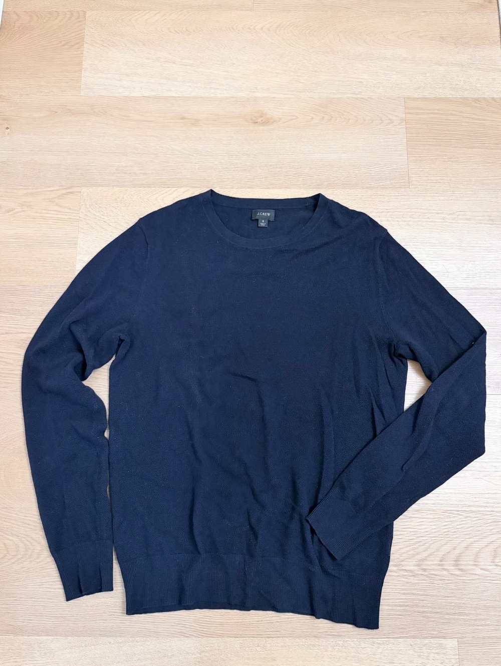 Banana Republic Men’s Waffle Knit Thermal Long Sleeve Shirt Black XL